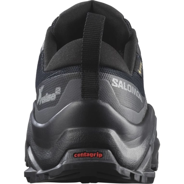 Black Salomon X Raise 2 GTX Men's Hiking Shoes | PH 32715N